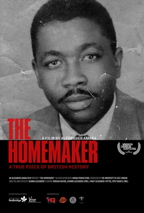The Homemaker film poster featuring a black-and-white portrait of James Alexander